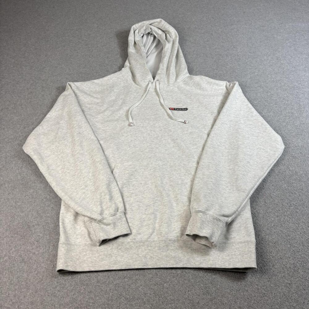Nike Hoodie Men Small Gray Track Club Dri-FIT Pullover Fleece Run Lightweight